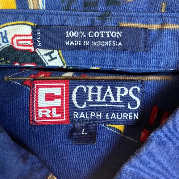 Vintage 1990s Chaps Ralph Lauren Button Up Long Sleeve Shirt - Picture 4 of 7